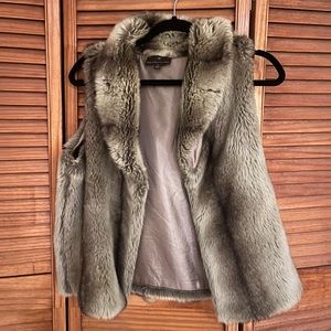Faux fur vest